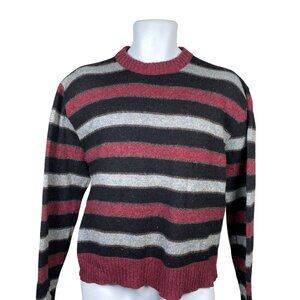 Vintage Royal North Outfitters Wool Blend Sweater Mens L Striped Made in USA